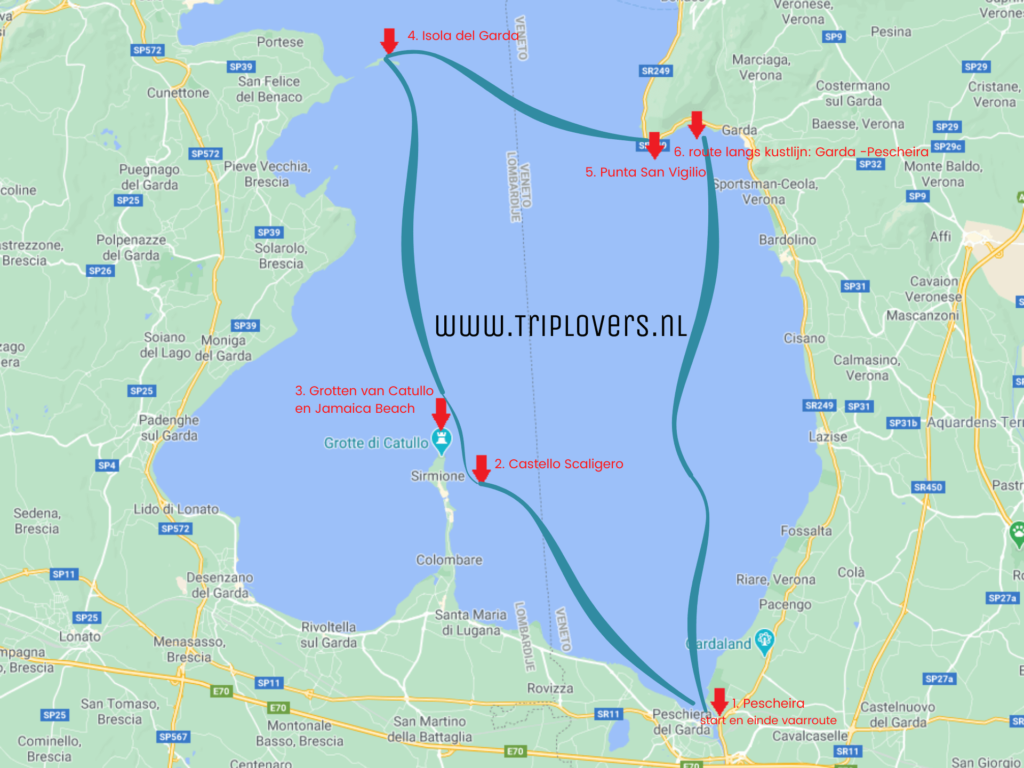 hemel stapel Oppositie De mooiste vaarroute voor het Gardameer in Italië - Triplovers